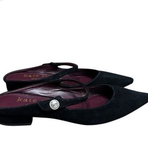 Kate Spade New York Meg Suede Mules With Crystal Detail Size 9.5